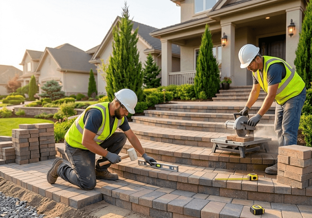 Paver Steps Installation in the Bay Area