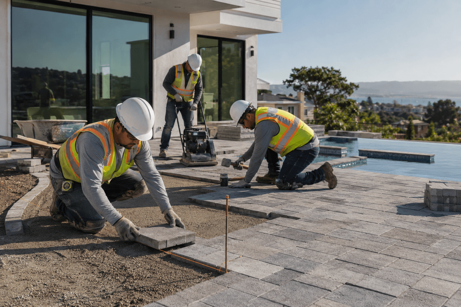 Paver Pool Deck Installation in the Bay Area